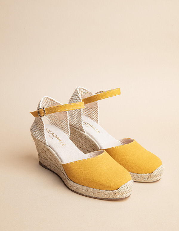 Espadrilles Toile Miel DOLCE VITA bride