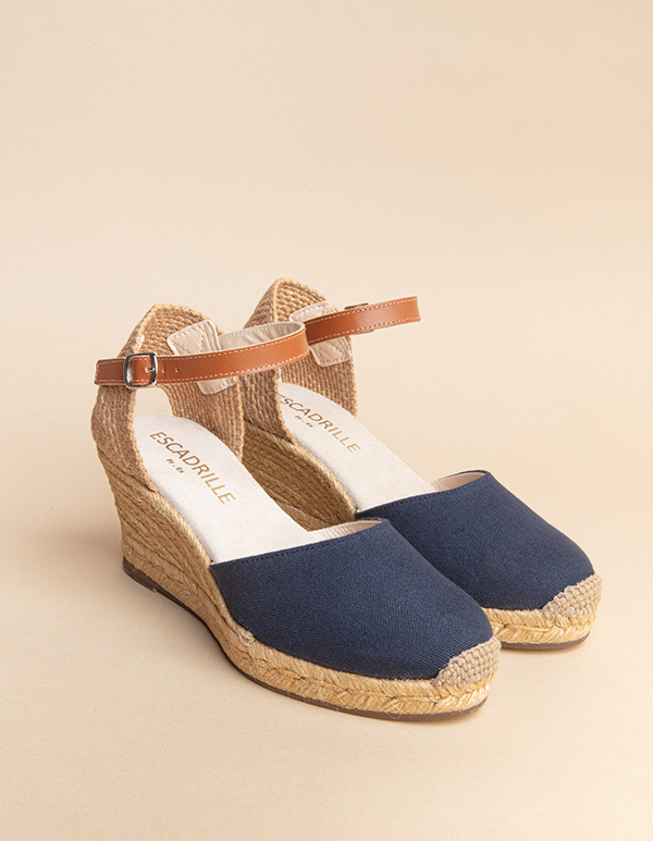 Espadrilles Toile Marine DOLCE VITA bride