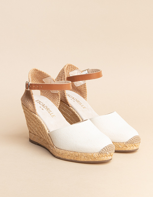 Espadrilles Toile Crème DOLCE VITA bride