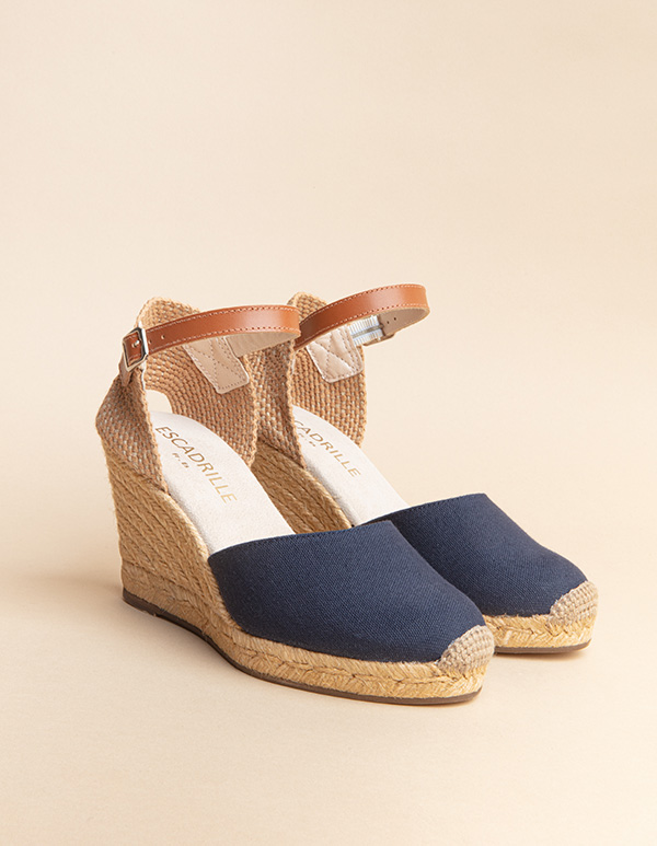 Espadrilles Toile Marine DOLCE VITA bride