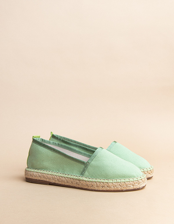 Espadrilles Toile Pistache SOCOA V