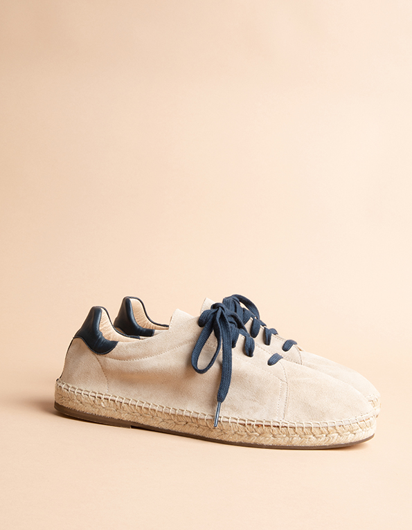 Espadrilles Cuir Daim Beige BYRON BAY