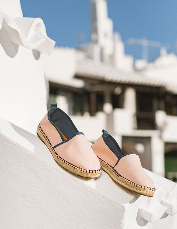 Espadrilles Toile Rose pâle BISCARROSSE