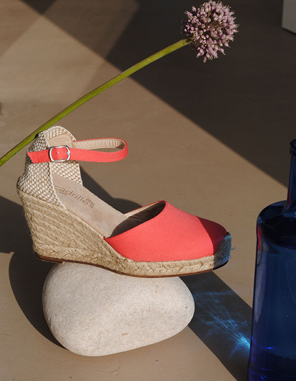 Espadrilles Toile Corail DOLCE VITA bride