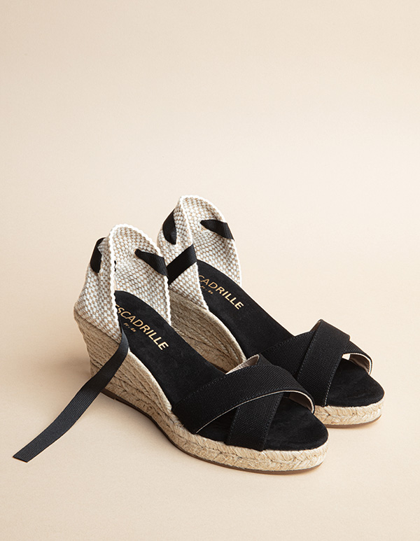 Espadrilles Toile Noir MINORQUE RUBAN
