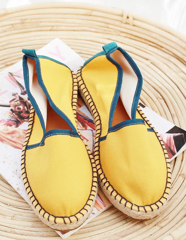 Espadrilles Toile Jaune BISCARROSSE