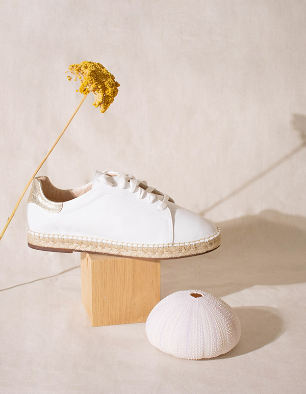 Espadrilles Cuir Doré BYRON BAY