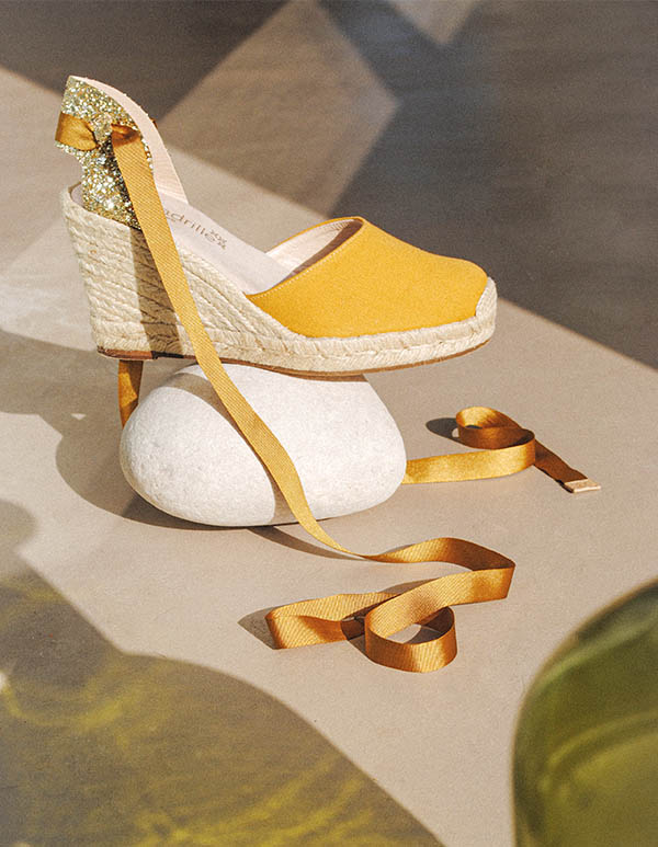 Espadrilles Toile Miel ST TROP’ ruban