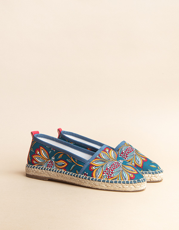 Espadrilles TOILE JAMINI Bleu ANJALI