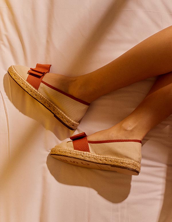 Espadrilles Toile Marron PARISIENNE T