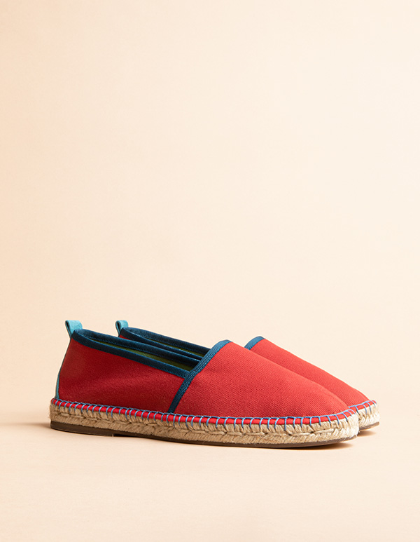 Espadrilles Toile Rouge BISCARROSSE