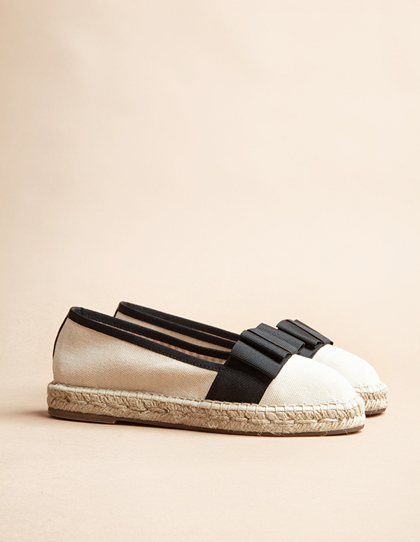 Espadrilles Toile Noir PARISIENNE