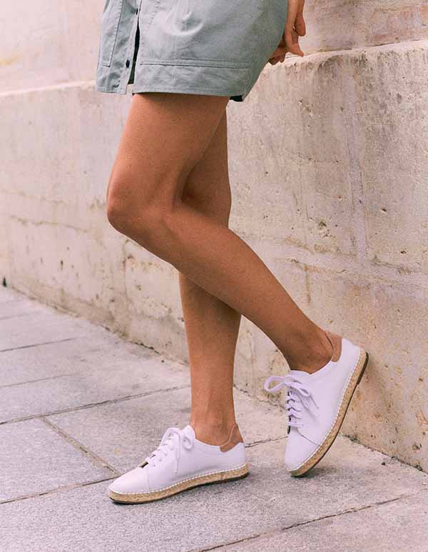 Espadrilles Cuir Beige BYRON BAY